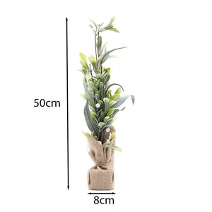 artificial-christmas-tree-with-jute-bags-burlap-sack