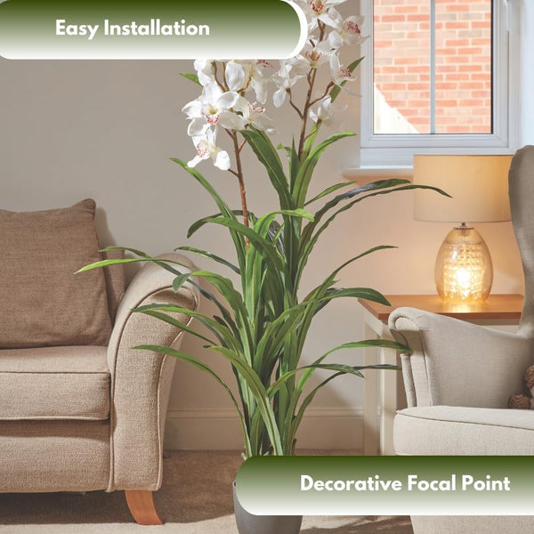 Maintenance-free artificial orchid in pot