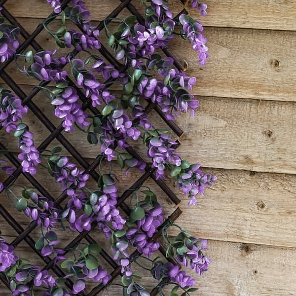 Violet artificial garden privacy screen
