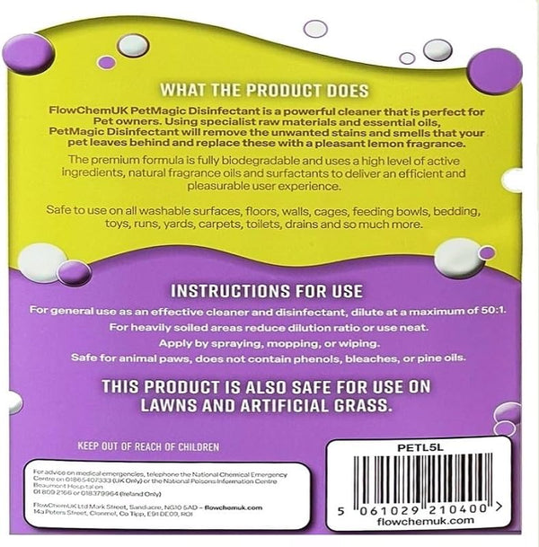 Multi-purpose disinfectant for kennels and catteries