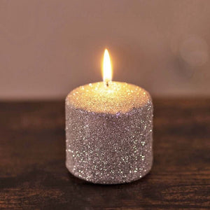 attractive-glitter-pillar-candles-gold-or-silver