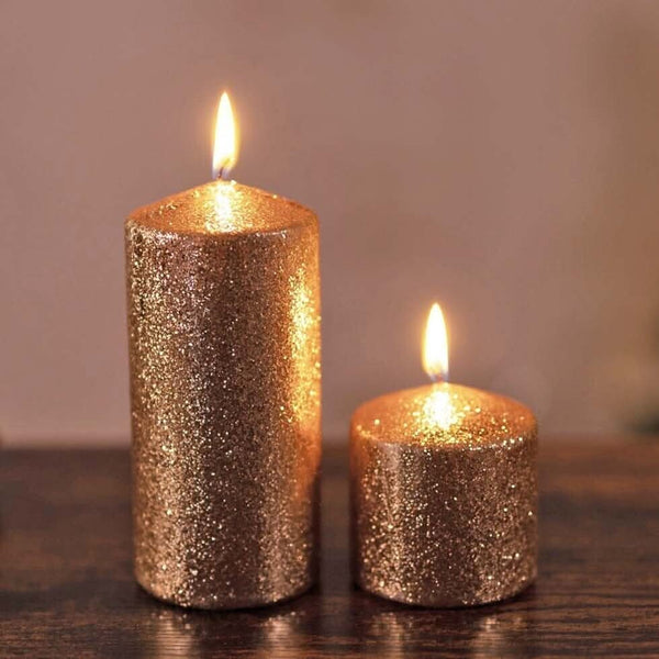 attractive-glitter-pillar-candles-gold-or-silver