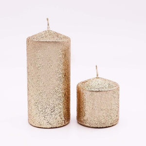 attractive-glitter-pillar-candles-gold-or-silver