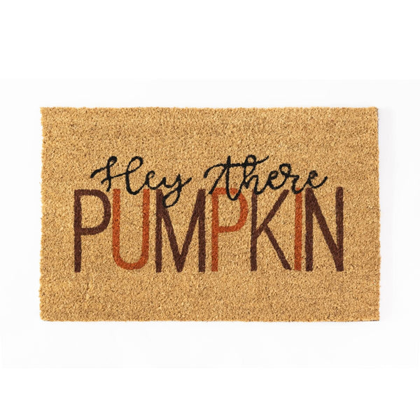 Autumn pumpkin welcome doormat