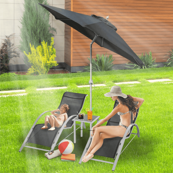 Patio shade umbrella for summer garden