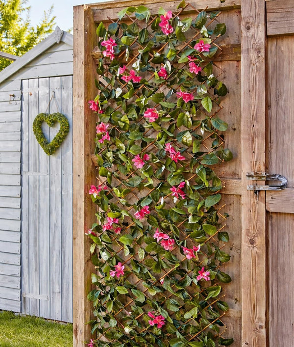 expandable trellis fence screening panel