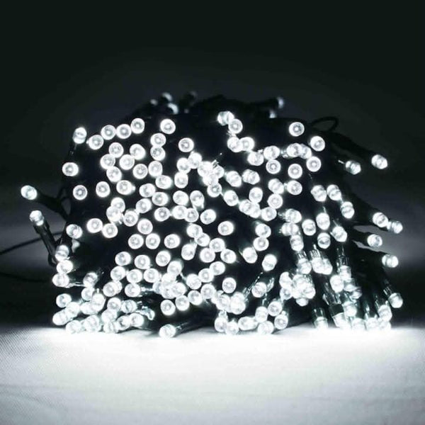 300 White Battery Operated Chasing LED Lights
