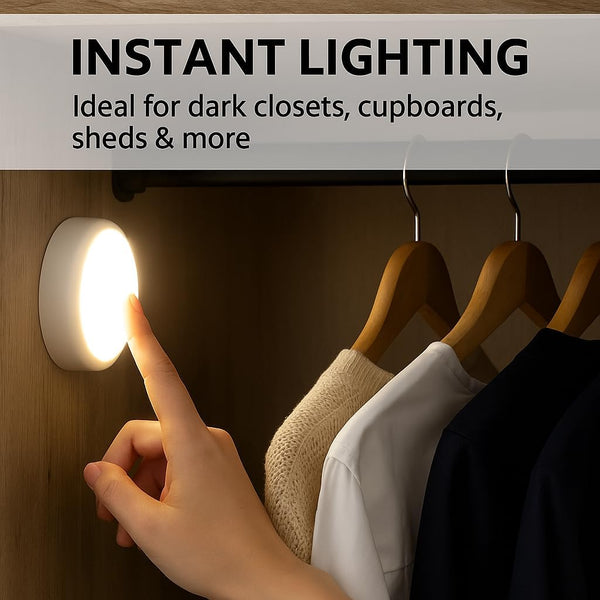 cordless LED lighting for utility rooms