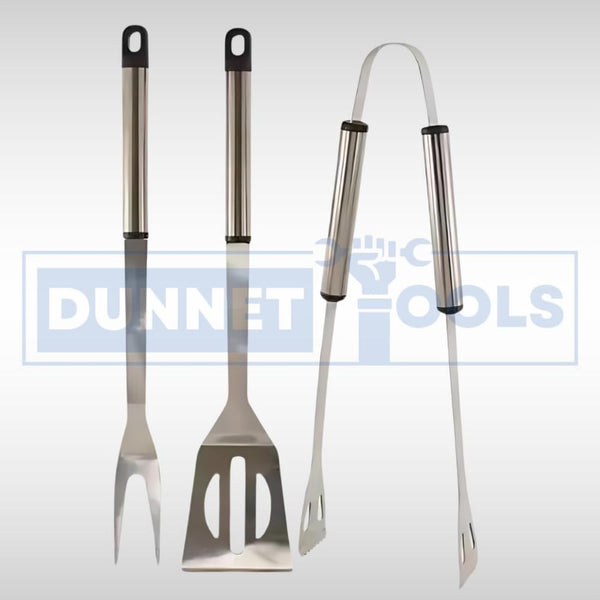 Barbecue tongs fork and spatula set