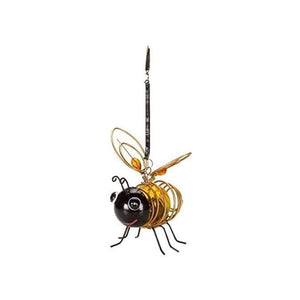 Hanging bee garden decoration creating a glowing firefly effect