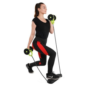 Home abdominal trainer with 35 to 95cm pull length
