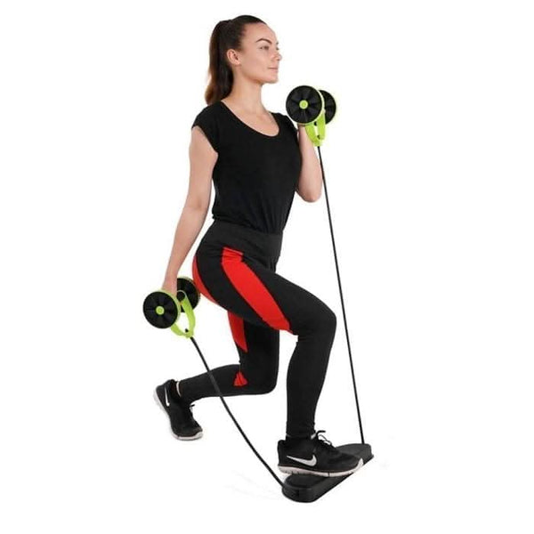 Home abdominal trainer with 35 to 95cm pull length