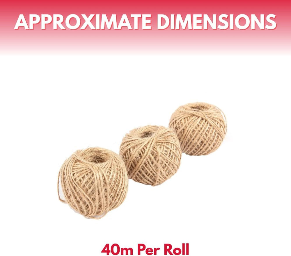 Natural jute garden twine string 120m