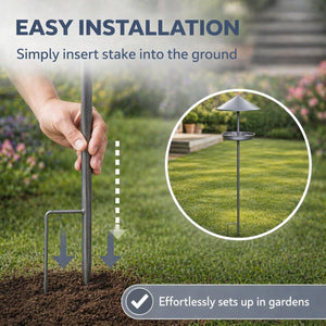 Decorative garden birdbath for wildlife