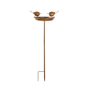 Metal bird feeder stake for wild garden birds
