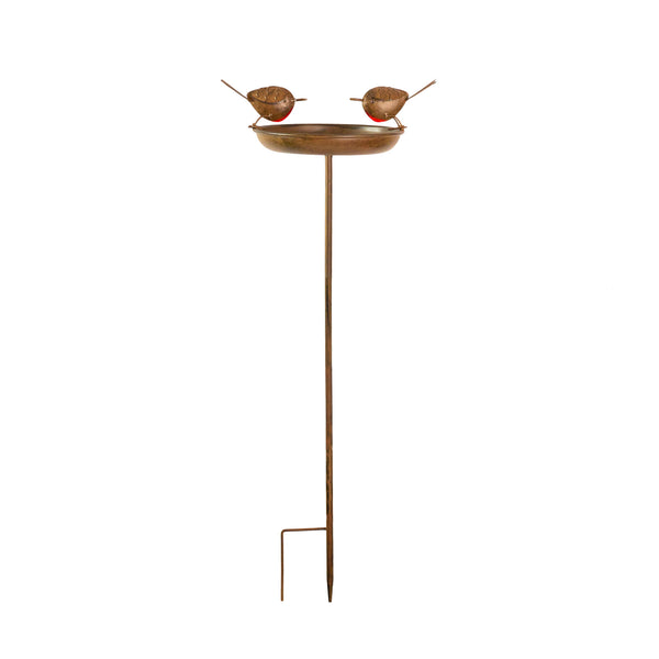 Metal bird feeder stake for wild garden birds