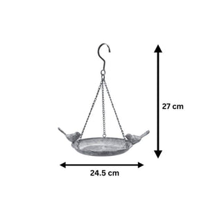Hanging bird feeder and bath for wild garden birds