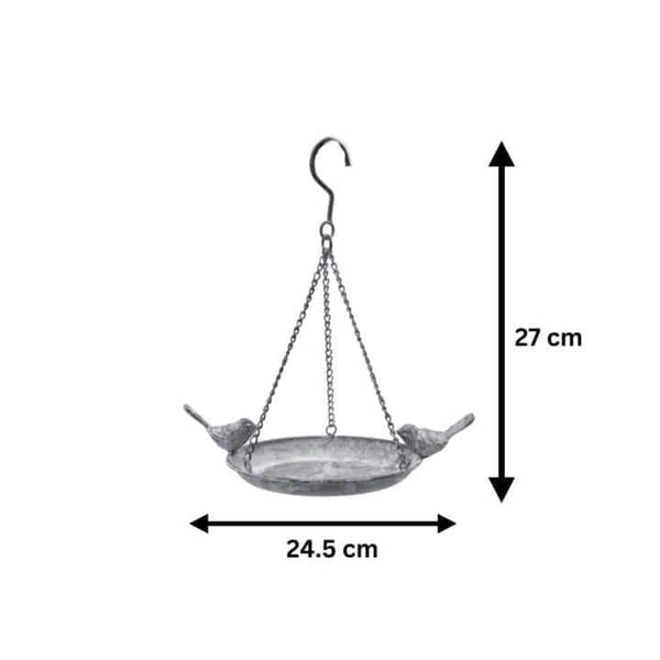 Hanging bird feeder and bath for wild garden birds