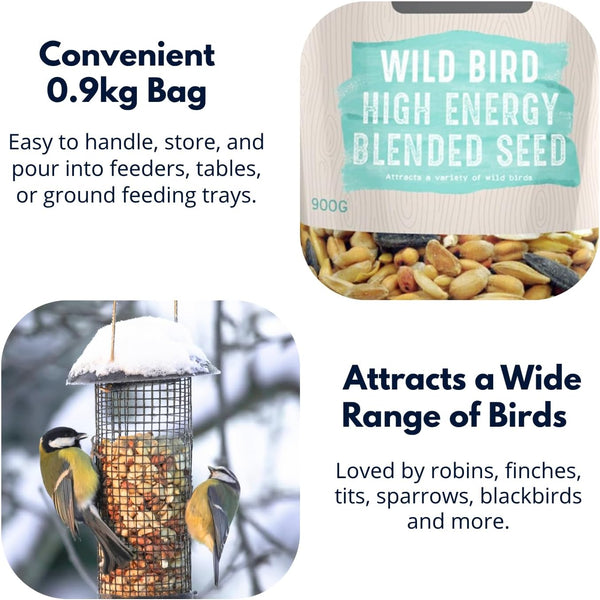 Seed mix for bird feeding station