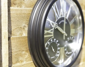 black-large-wall-clock-with-thermometer-and-hygrometer