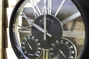 black-large-wall-clock-with-thermometer-and-hygrometer