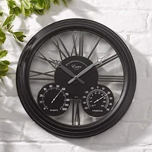 black-large-wall-clock-with-thermometer-and-hygrometer