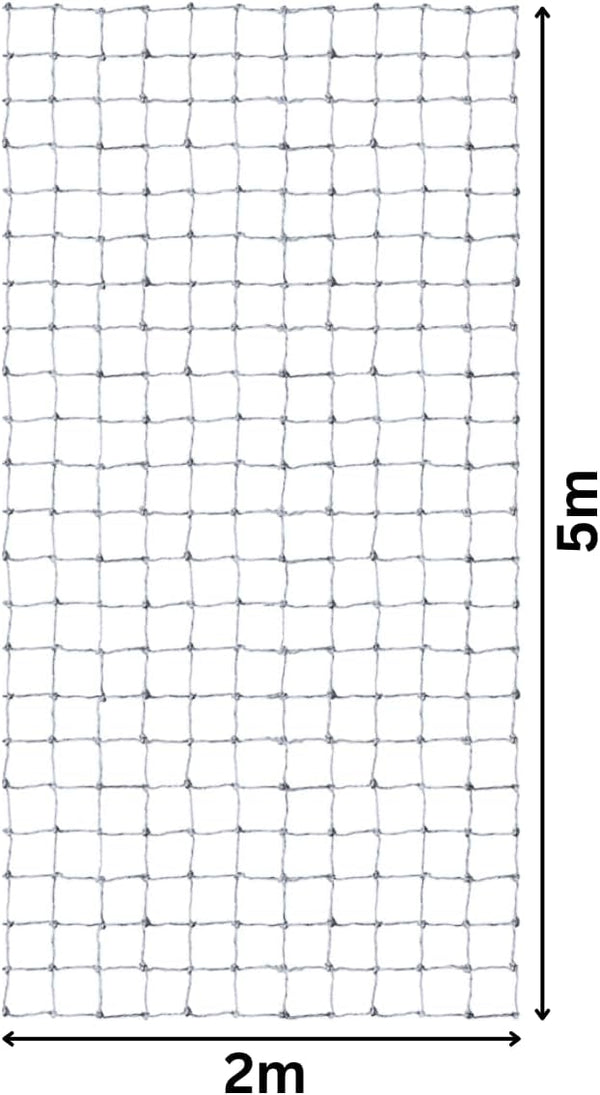 UV-resistant mesh covering vegetable garden plants