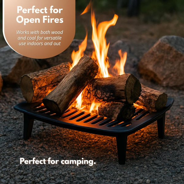 durable cast iron coal grate for fireplaces