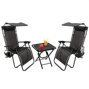 Outdoor loungers displayed on a garden patio