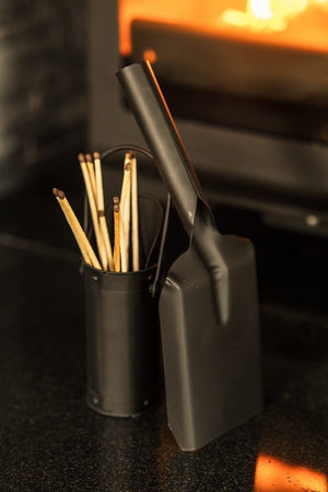 Fireside coal storage bucket and accessories