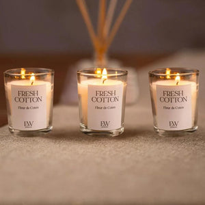 Black Vanilla soy wax votive candle gift set