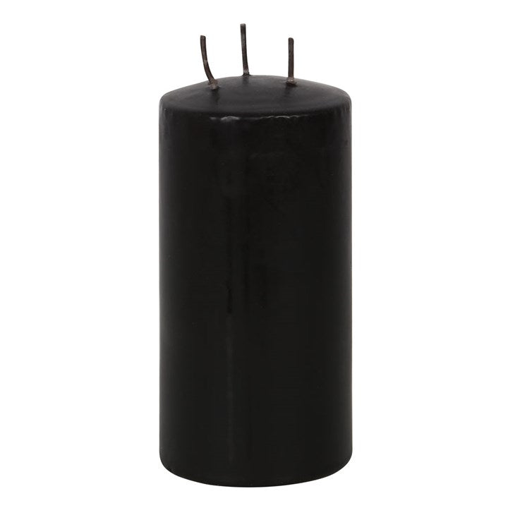 Large vampire pillar candle with realistic bleeding wax effect