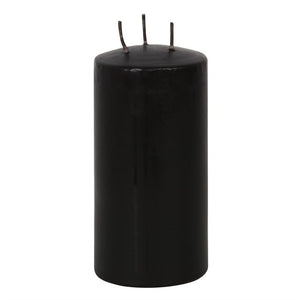 Tall gothic blood effect candle displayed for Halloween