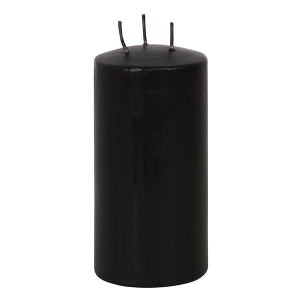 Tall gothic blood effect candle displayed for Halloween