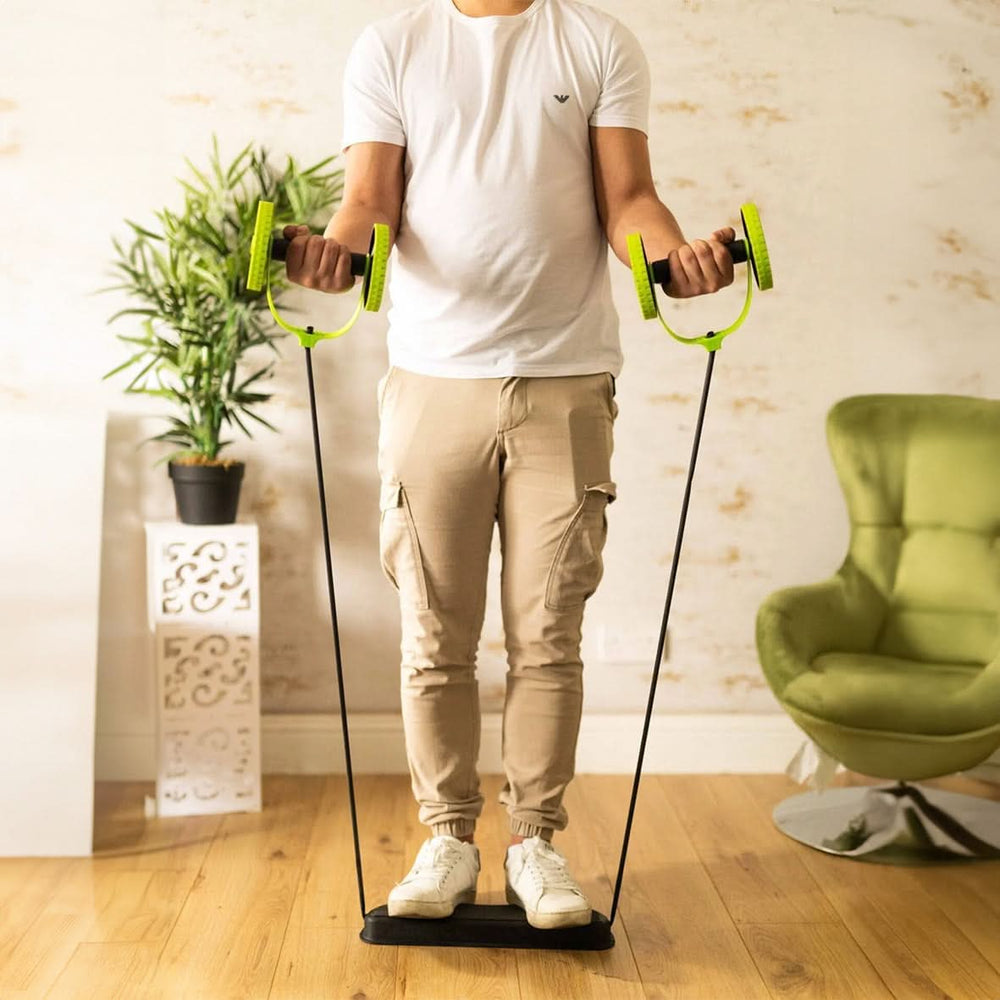 Body abdominal resistance trainer for home workouts