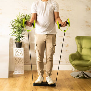 Body abdominal resistance trainer for home workouts
