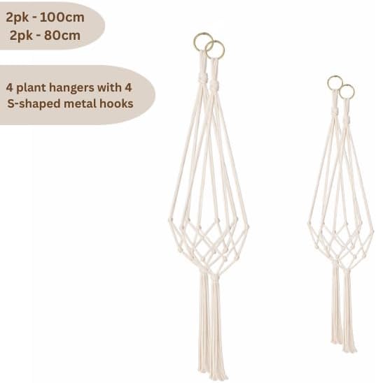 Hanging plant holder for balcony garden.