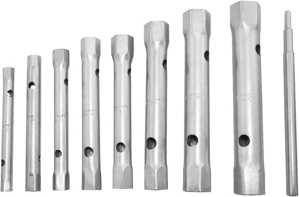 Double ended box spanner set 6mm to 22mm