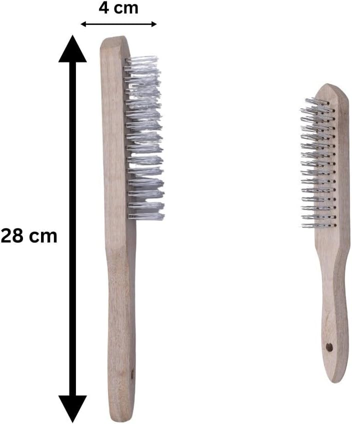 Heavy duty brass wire cleaning brush
