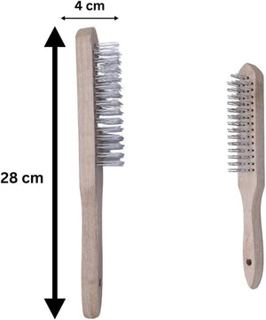 Brass bristle brush for rust removal
