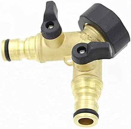 Brass garden hose manifold splitter