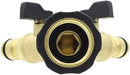 Garden watering hose splitter brass