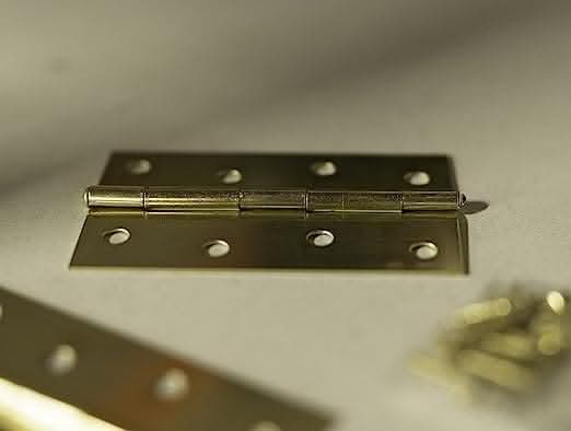 Brass plated door hinges with smooth folding design