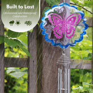 Hanging butterfly ornament for balcony