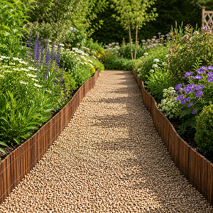 Willow Edging, Garden Edges Borders roll Edging, Flower beds, Borders and Drives 30cm x 2m