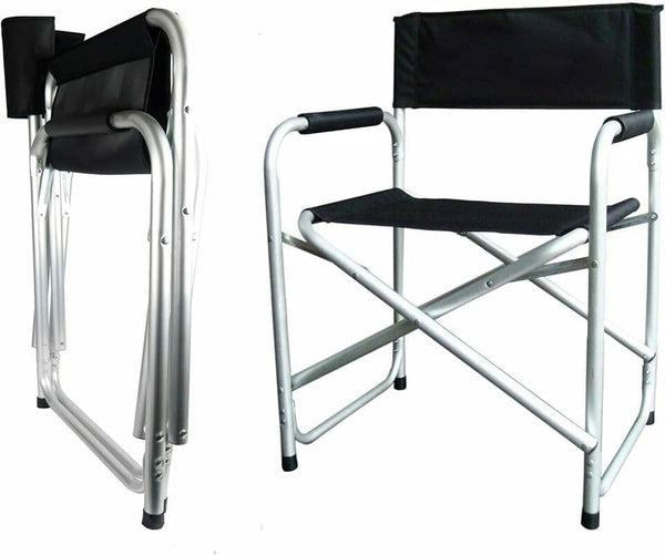steel frame camping chair with armrests
