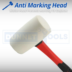 Fibreglass handled mallet for paving and flooring work
