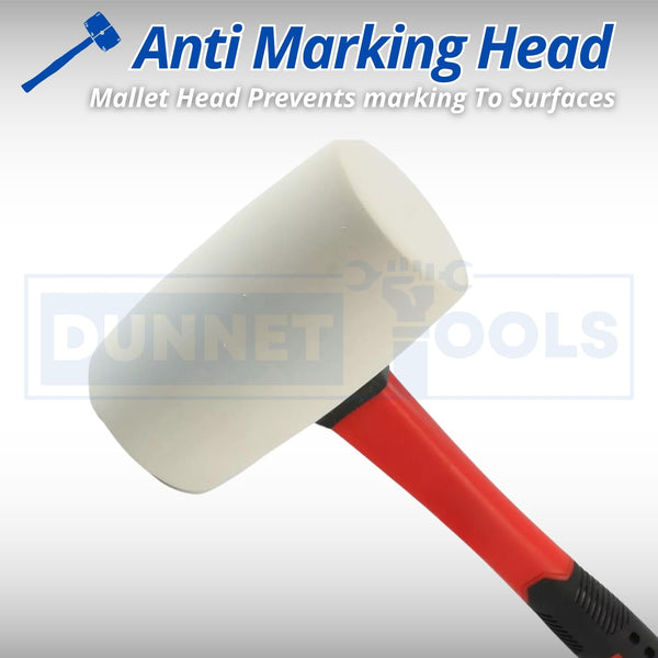 Fibreglass handled mallet for paving and flooring work