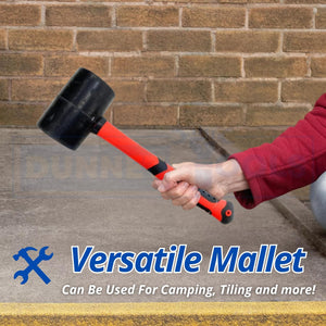 Rubber mallet designed for furniture assembly.