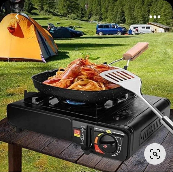 Compact butane cooker for camping trips